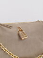 Tmavobéžová crossbody kabelka