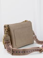 Tmavobéžová crossbody kabelka