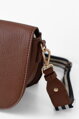 Koňaková hnedá crossbody kabelka