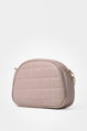 Béžová prešívaná crossbody kabelka Grosso