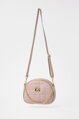Béžová prešívaná crossbody kabelka Grosso