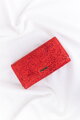 Tmavočervená kožená peňaženka Lorenti