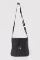 Crossbody čierna kabelka Grosso