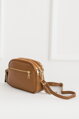Hnedá kožená crossbody kabelka