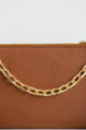 Hnedá kožená crossbody kabelka