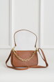 Hnedá kožená crossbody kabelka