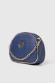 Tmavomodrá crossbody taška Grosso