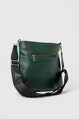 Tmavozelená crossbody taška Grosso