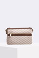 Béžová vzorovaná crossbody taška Daria