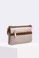 Béžová vzorovaná crossbody taška Daria