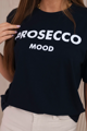 Čierne tričko Prosecco Mood