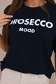 Tmavomodré tričko Prosecco Mood