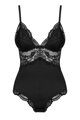 Čierne krajkované body Teddy