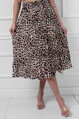 Leopardia midi sukňa Trish
