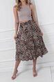 Leopardia midi sukňa Trish