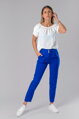 Biely top s perlami Elsie