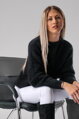 Čierny oversize pulóver Neira