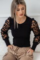 Čierny dámsky top