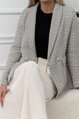 Elegantné striekané sako Oliwe