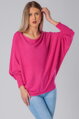 Fuchsiový oversize pulóvrik Camilla