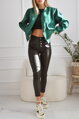 Zelená bomber bunda