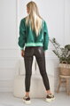 Zelená bomber bunda
