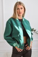 Zelená bomber bunda