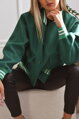 Zelená bomber bunda