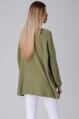 Khaki oversize pulóver Candy