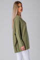 Khaki oversize pulóver Candy