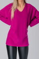 Purpurový oversize pulóver Candy