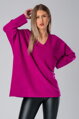 Purpurový oversize pulóver Candy