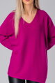 Purpurový oversize pulóver Candy