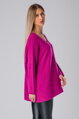 Purpurový oversize pulóver Candy