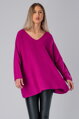 Purpurový oversize pulóver Candy