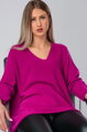 Purpurový oversize pulóver Candy