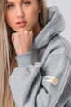 Sivá oversize mikina Yassie