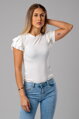 Biely basic top Zita