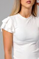 Biely basic top Zita