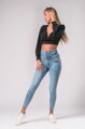 Čierny crop top Conste