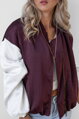 Bomber bundička burgundy