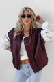 Bomber bundička burgundy