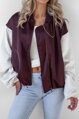 Bomber bundička burgundy