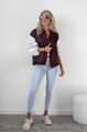 Bomber bundička burgundy