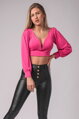 Ružový crop top Conste