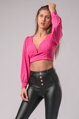 Ružový crop top Conste
