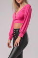 Ružový crop top Conste