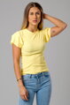 Svetložltý basic top Zita