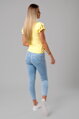 Svetložltý basic top Zita