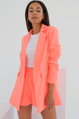 Neónový oranžový blazer Chic